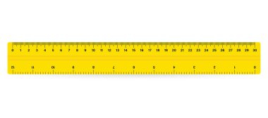 30 cm mezura cetvel okul metrik ölçümü. Ölçü cetveli.