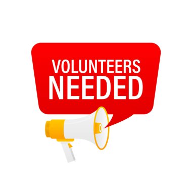 Gönüllü ile el ele tutuşan megafon gerekli.