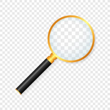 Büyüteç. Gradient Ağ ile. Vektör illüstrasyonu