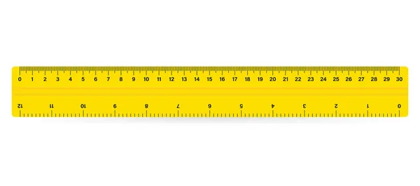 30Cm Měření Měření Metrického Rozměru Páskového Pravítka Pravítko Metriky — Stockový vektor