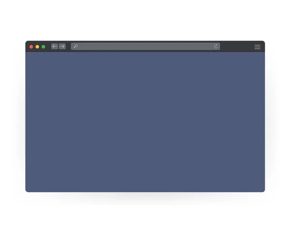 Illustration Vectorielle Fenêtre Navigateur Navigateur Navigateur Web Dans Style Plat — Image vectorielle