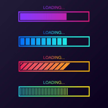 Vektör işlem çubuğu yükleniyor. İşlem göstergesi