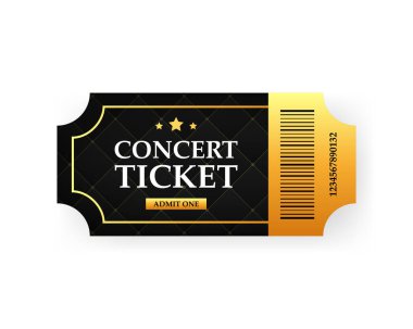 Bilet konseri davetiyesi, gösteri, kupon, bilet, giriş kartı
