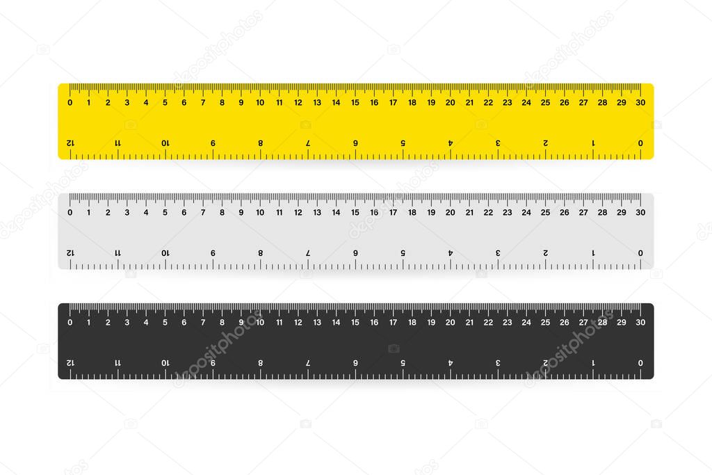 30cm Measure Tape ruler school metric measurement. Metric ruler