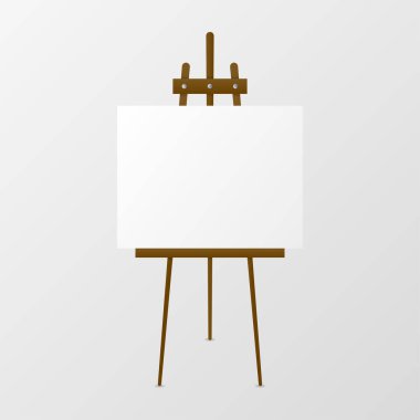 Boş tuvalli ahşap sehpa