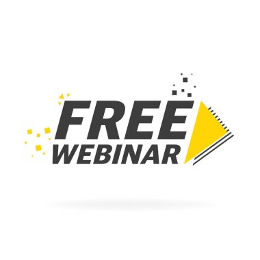 Canlı Giyin Düğmesi, simge. Vektör tasarımı. Canlı Webinar bayrağı