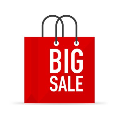 Tasarımınız için büyük satış posteri, vektör illüstrasyonu