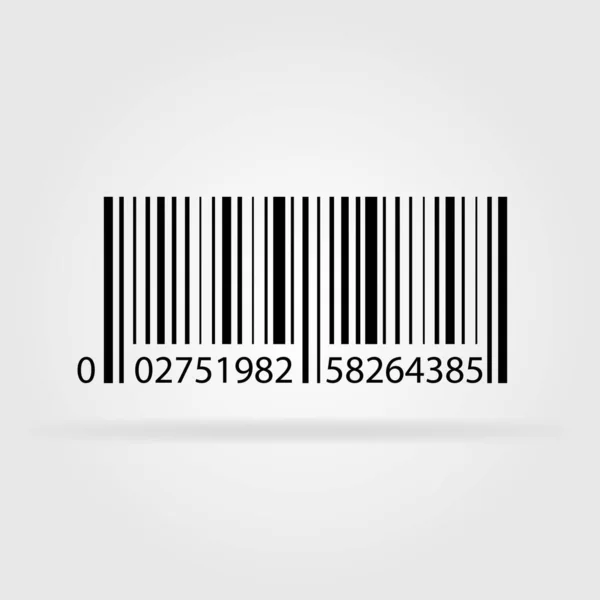 Afbeelding Van Een Barcode Geïsoleerd Een Witte Achtergrond — Stockvector
