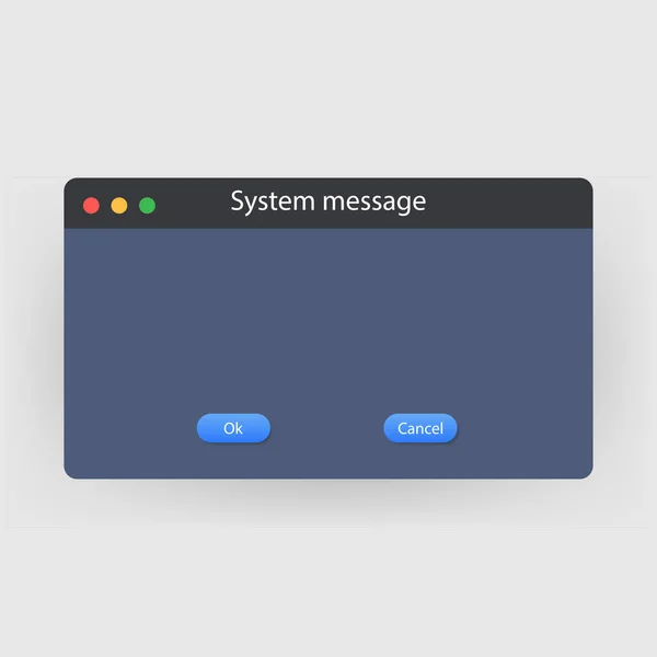 Erreur Système Vector Icon Failure Interface Message Erreur Fenêtre Ordinateur — Image vectorielle