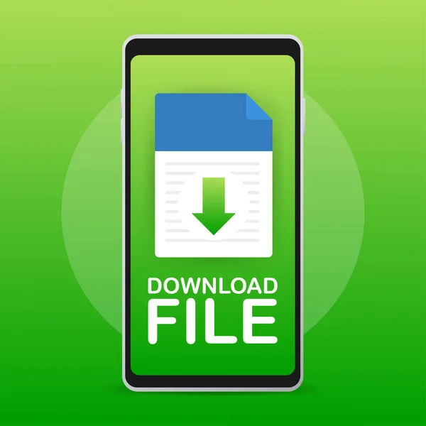 Barre Progression Copie Fichiers Télécharger Fichier — Image vectorielle