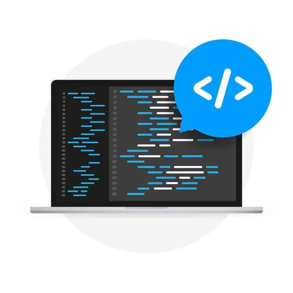 Tworzenie Oprogramowania Programowanie Koncepcja Wektora Kodowania Ilustracja Wektora Izometrycznego Koncepcja — Wektor stockowy