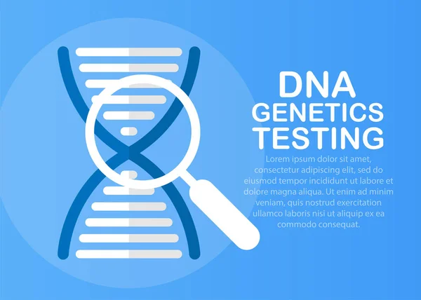 Ikona Analizy Dna Płaski Symbol Kultu Wektor Analizy Dna Przeznaczone — Wektor stockowy