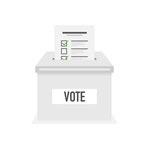 Votar Icono Vector Estilo Plano Ilustración Vectorial — Vector de stock