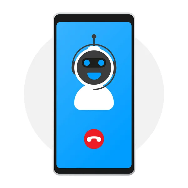 Chatbot Kuvake Käsite Chat Bot Tai Chatterbot Robotti Virtual Assistance — vektorikuva