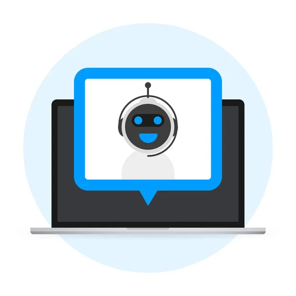 Concepto Icono Chatbot Bot Chat Chatterbot Robot Asistencia Virtual Aplicaciones — Vector de stock