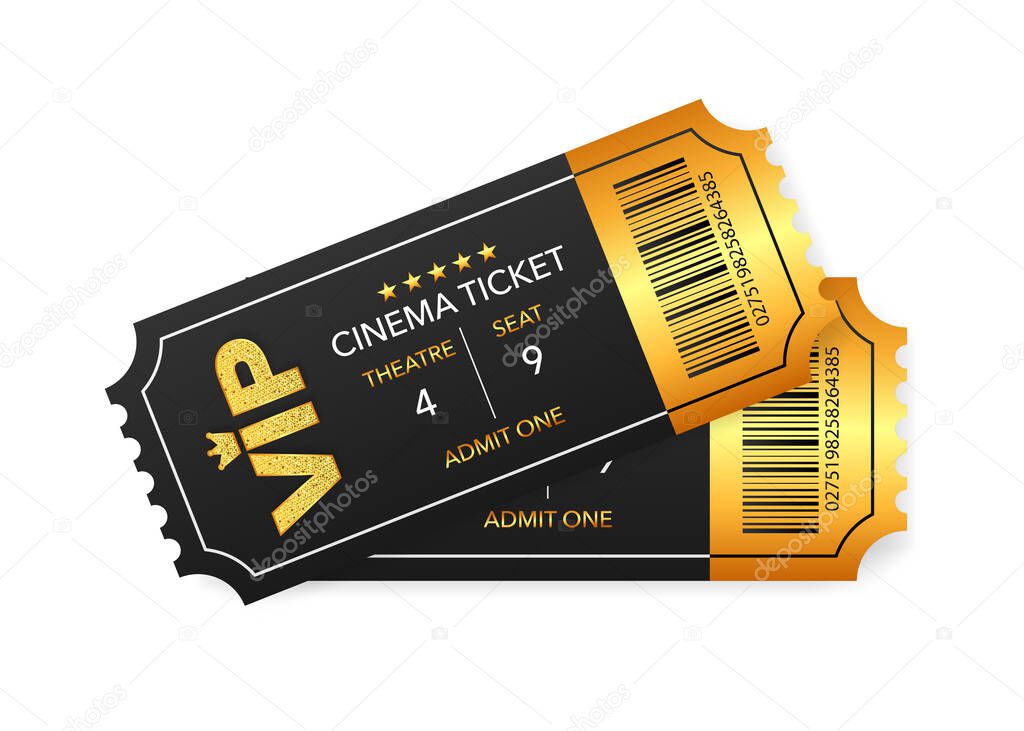 Vip club cards, Members Only Gold ribbon, design, vector illustration
