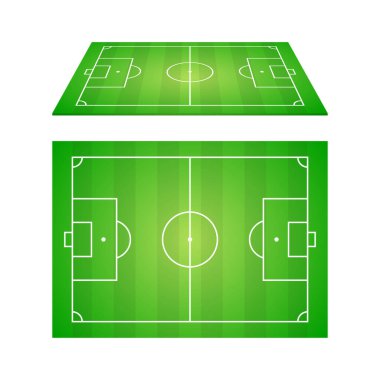 Futbol, Avrupa futbolu. Vektör illüstrasyonu.