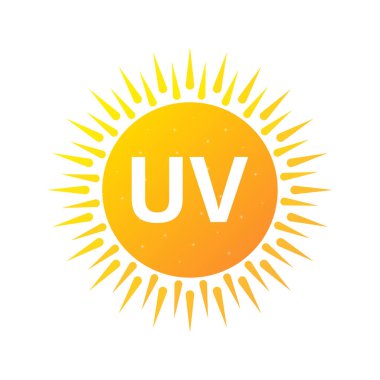 UV radyasyonu, her amaç için harika bir tasarım. Tehlike uyarı simgesi. Ok simgesi. Kavram tasarımı için Uv radyasyonu.