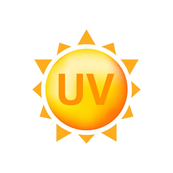 UV radiation, great design for any purposes. Значок предупреждения об опасности. Rerow icon. УФ-излучение для разработки концепции. — стоковый вектор