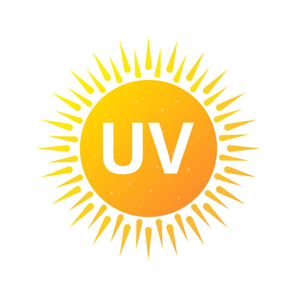 Uv radiation, great design for any purposes. Danger warning icon. Arrow icon. Uv radiation for concept design.