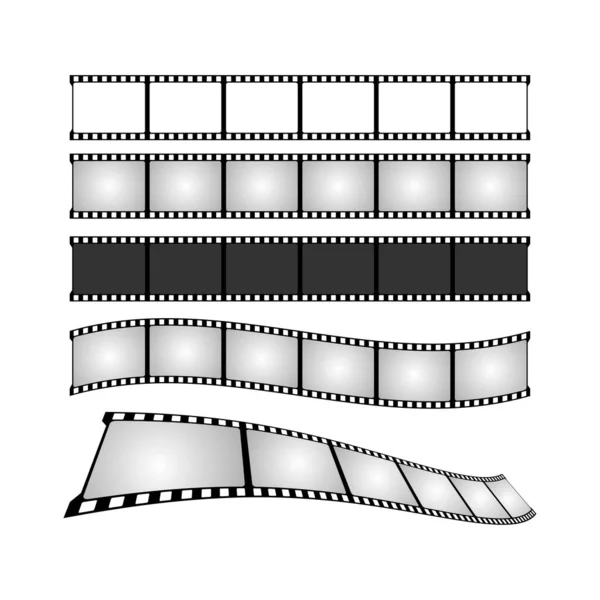 Кинолента с иллюстрацией. Концепция плаката кино. Дизайн баннеров для кинотеатра. — стоковый вектор