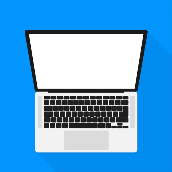 Плоский мак ноутбук для дизайна веб-сайта. Athom mock up laptop, отличный дизайн для любых целей. — стоковый вектор