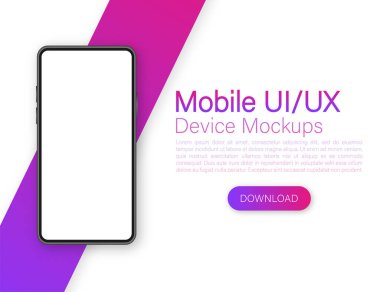 Web tasarımı için kırmızı zemin üzerinde mobil ui ve ux tasarımı olan simge. Uygulama arayüz şablonu.