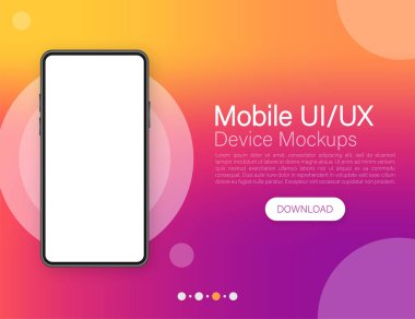 Vektör tasarım şablonu. Vektör ui tasarım ekranı. Sembol, işaret. Ui arayüzü. Web sayfası şablonu.
