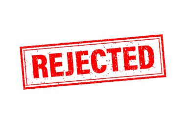 Afiş tasarımı için reddedildi. Klasik vektör çizimi. Sembol, logo illüstrasyonu.