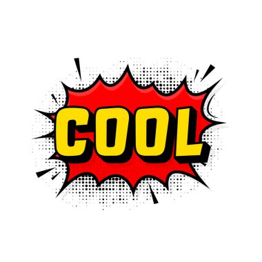 Klasik tarzda havalı. Çizgi film tarzı vektör. Pop sanat. Vektör metni. Vay canına..