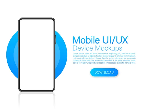 Icône avec design ui et ux mobile sur fond rouge pour la conception web. Modèle d'interface d'application. — Image vectorielle