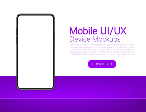 Icon mit mobilem UI- und UX-Design auf rotem Hintergrund für Webdesign. Vorlage für die App-Oberfläche. — Stockvektor