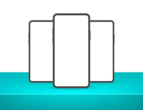 Icono con ui móvil azul y diseño ux sobre fondo rojo para el diseño web. plantilla de interfaz de aplicación. — Vector de stock