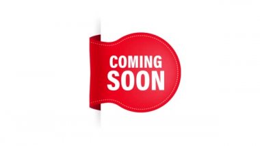 Yakında kurdele beyaz arka planda izole olacak. Hareket grafikleri.