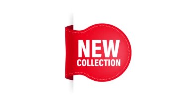 Promosyon tasarımı için beyaz arka planda kırmızı koleksiyon iş kurdelesi ile modern 3D iş şablonu. Modern tasarım. Hareket grafikleri.