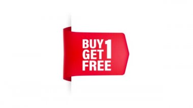 Beyaz arka planda 1 tane kırmızı kurdele al. Çizim. Hareket grafikleri.