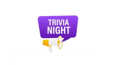 Trivia gecesinde megafonla el ele tutuşmak. Hareket grafikleri.