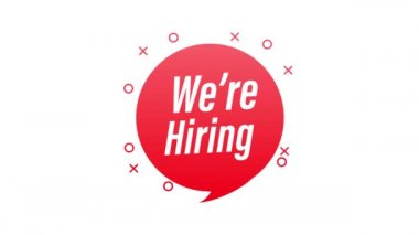 Eleman arıyoruz. Beyaz arka planda düz çizim. Hareket grafikleri.