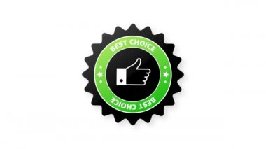 En iyi seçim, el hareketi ile garantili etikettir. Hareket grafikleri.