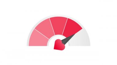 Beyaz arka planda aşk metresi. Çizim. Hareket grafikleri.