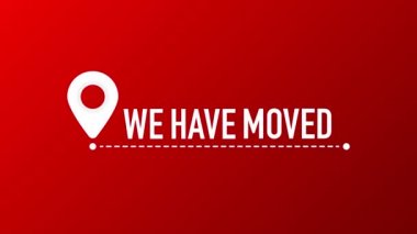 Renk ince çizgi baloncuğunu hareket ettirdik. Yer bulucu arazi kavramı ekommerce teslimatı ya da transfer etiketi gibi. Hareket grafikleri.
