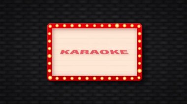 Klasik karaoke retro, her amaçla harika tasarım. Hareket grafikleri.