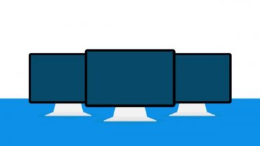 Web sitesi tasarımı için düz model dizüstü bilgisayar. Harika bir dizüstü bilgisayar, herhangi bir amaç için harika bir tasarım. Hareket grafikleri.