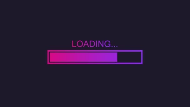 Progress loading bar set. Process indicator. Motion graphics. — Stock Video