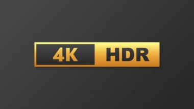 Modern TV full HD 4K, her amaç için harika tasarım. Teknoloji işaretleri koy. Hareket grafikleri.