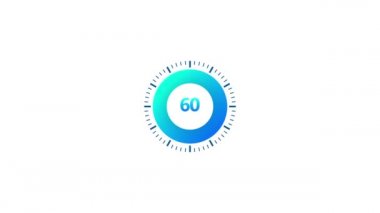 60 dakikalık zamanlayıcı. Stopwatch simgesi düz stil. Görüntü.