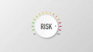 Düşük ve yüksek risk düğmesi. Hareket grafikleri.