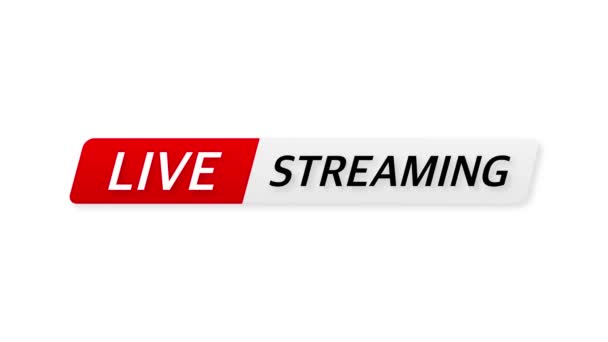 Breaking Live Stream Nachrichten in abstraktem Stil auf dunklem abstrakten Hintergrund. Business-Design. Bewegungsgrafik. — Stockvideo