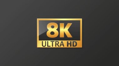 Modern TV full HD 4K, her amaç için harika tasarım. Teknoloji işaretleri koy. Hareket grafikleri.