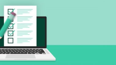 Çevrimiçi yeşil arka plan sınavı. Hareket grafikleri.